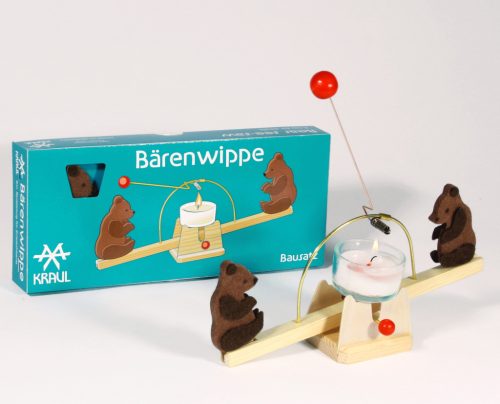 Gyertyás mérleghinta medvékkel